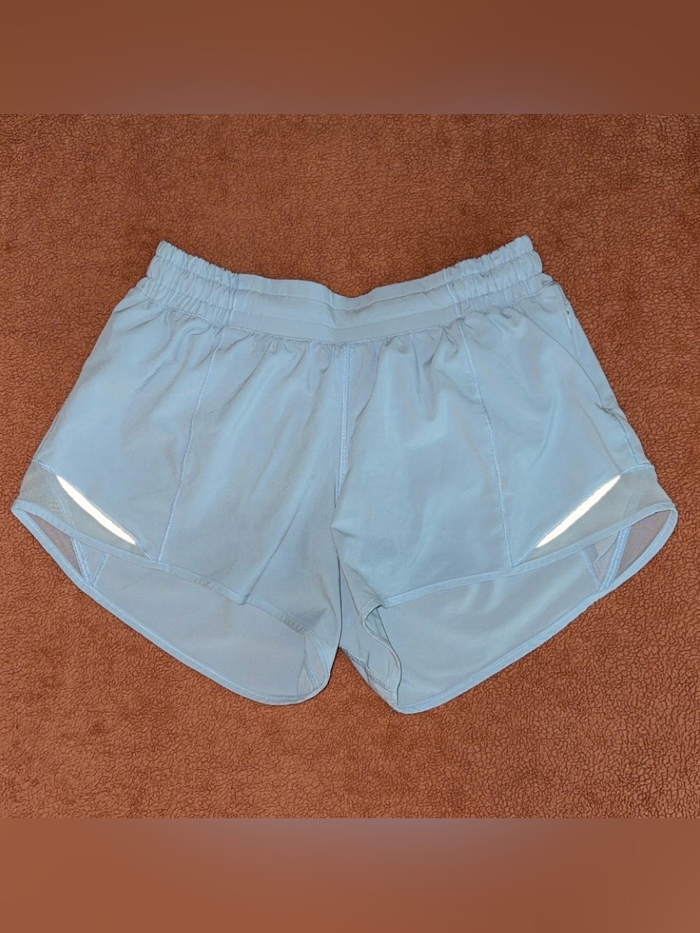 Light blue lululemon athletic shorts